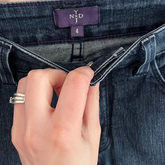 NYDJ | Long Dark/Medium Wash Shorts (4) - Picture 4 of 5